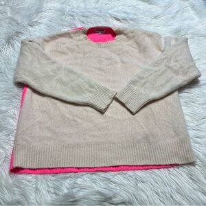 Open Ceremony Ivory & Pink cashmere sweater, size Medium